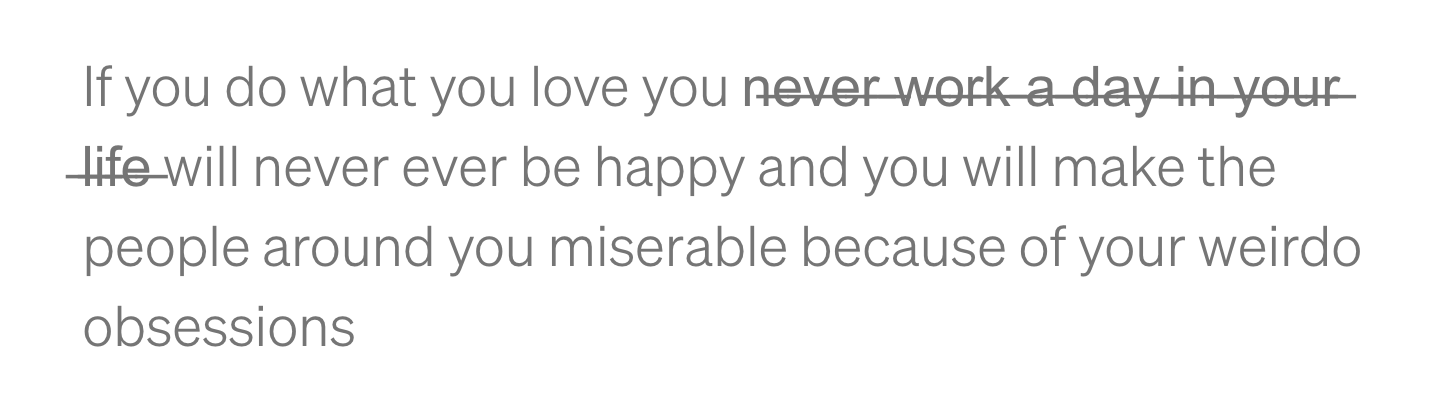 Do what you love